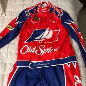 Men’s Racing suit - Red and Blue Old Spice